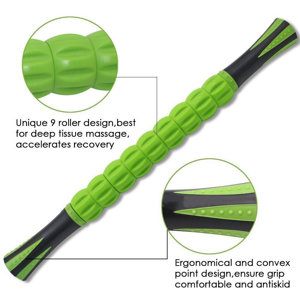 Best Foam Roller Stick for Muscle Recovery & Pain Relief – Portable Massage Roller for Athletes, Gym, Yoga & Home Use