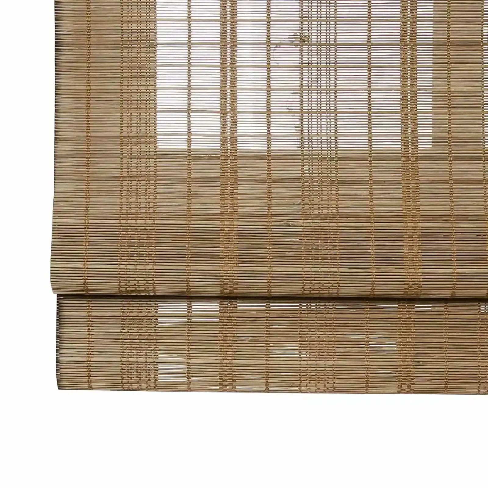 Rae Natural Pure Bamboo Woven Shades Series Z - Eco-Friendly Window Blinds for Home & Office Privacy and Sun Protection