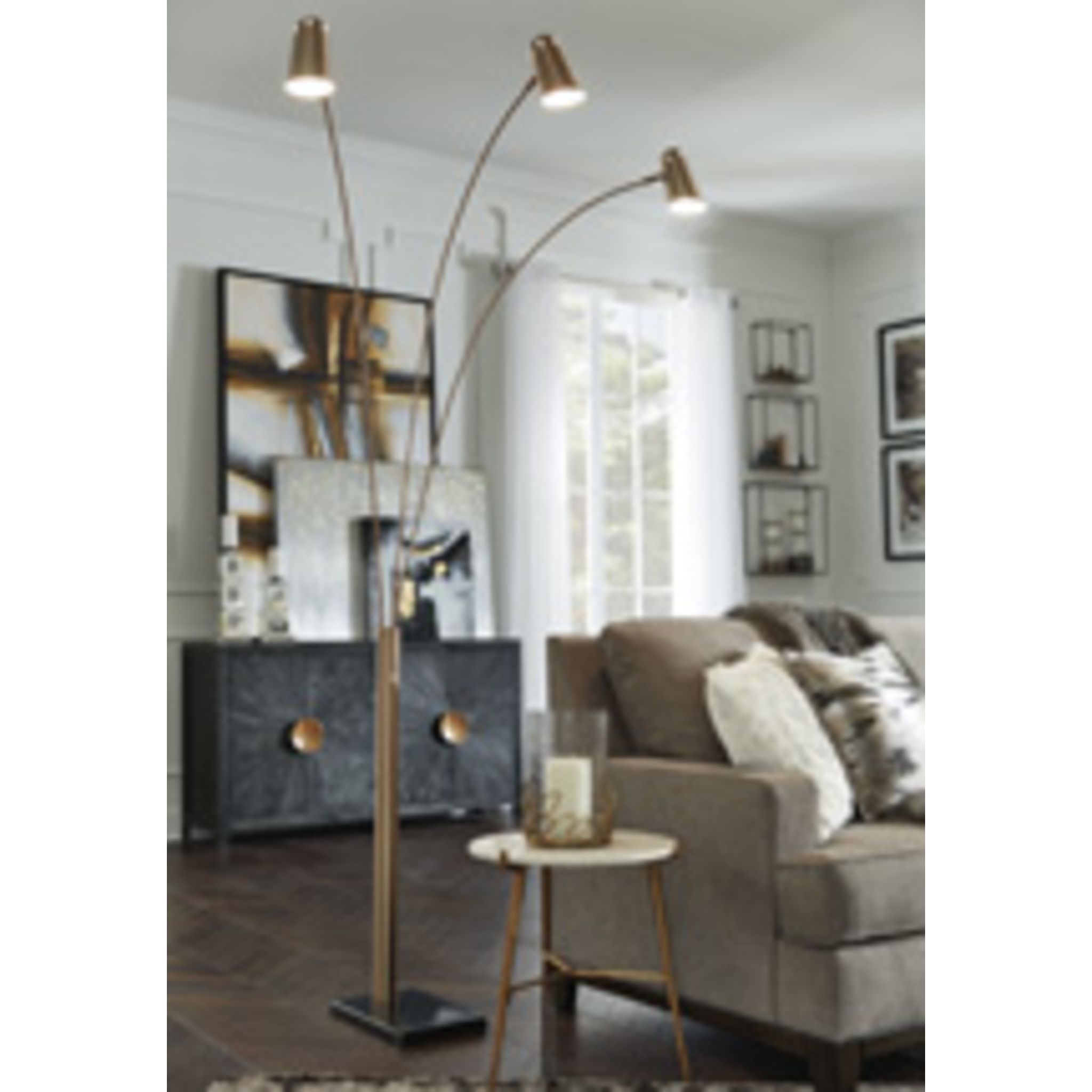 Modern Colldale Floor Lamp - Adjustable LED Standing Light for Living Room, Bedroom & Office - Warm White & Cool White Dimmable Reading Light with Remote Control - Perfect for Relaxing, Working & Decorating