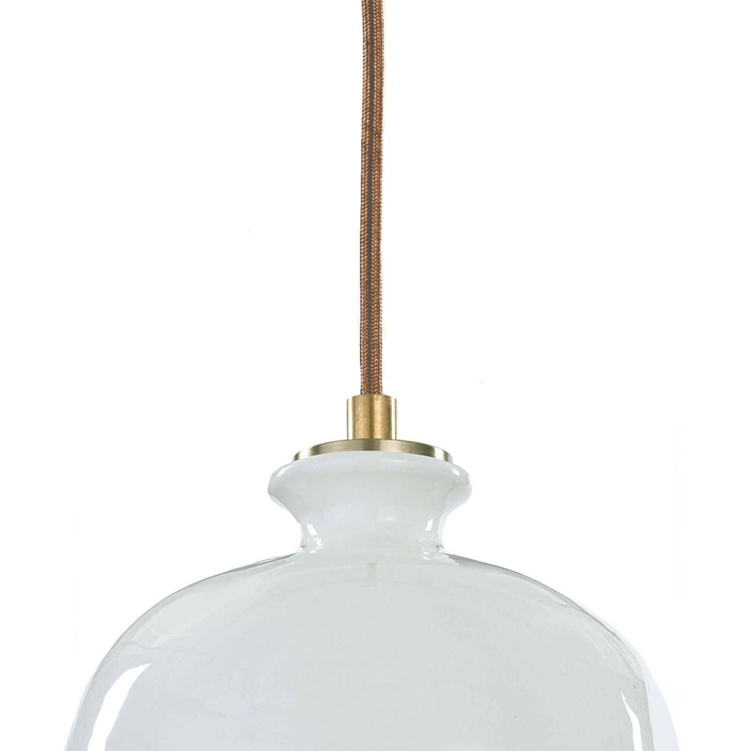 Biana Modern Ceramic Pendant Light Fixture - Handcrafted Farmhouse Ceiling Lamp for Kitchen Island, Dining Room & Bedroom Lighting