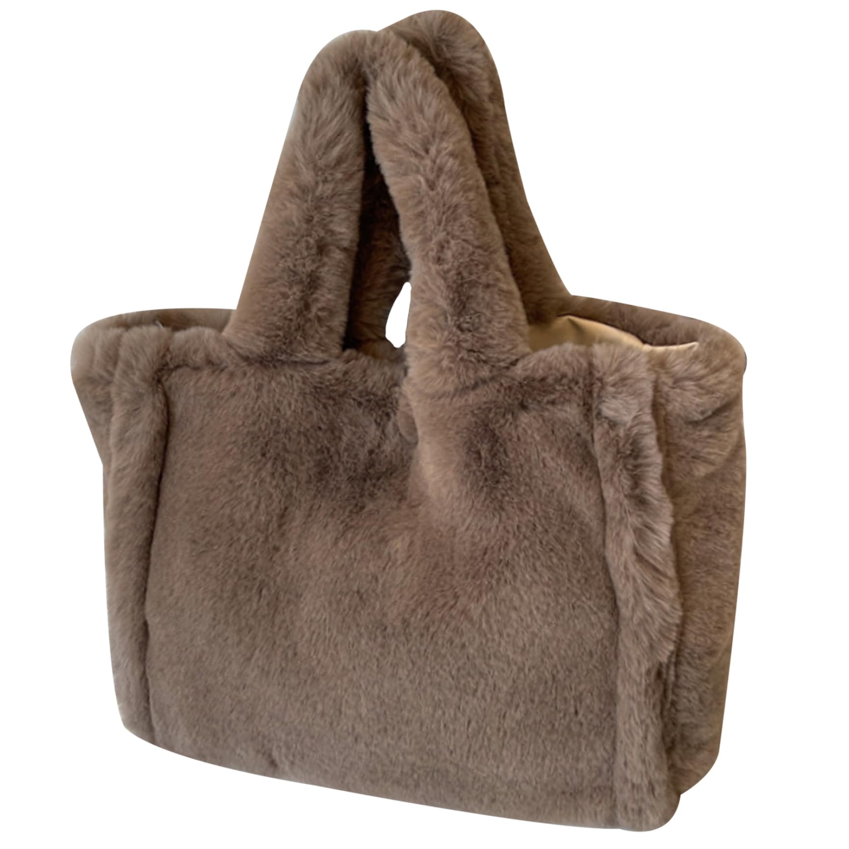 Stylish Plush Fuzzy Tote Bag for Women - Large Capacity Winter Handbag with Dual Straps | Perfect for Work, Shopping & Travel Accessories