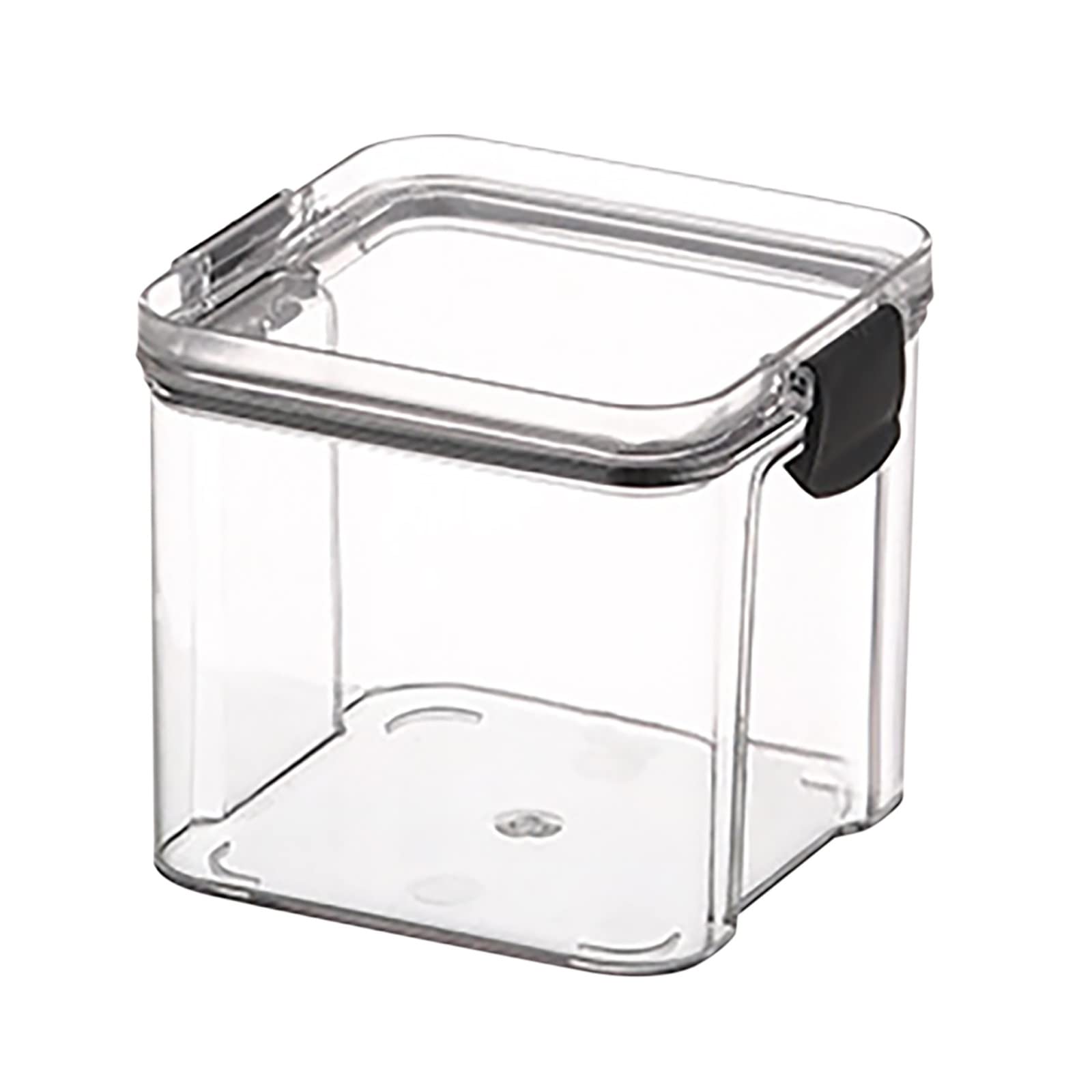 Airtight Plastic Food Storage Containers for Kitchen - BPA-Free Rectangle Grain, Snack, Pasta & Powder Canisters with Snap Lid - Ideal for Organizing Dry Goods, Nuts, Coffee & Baking Ingredients