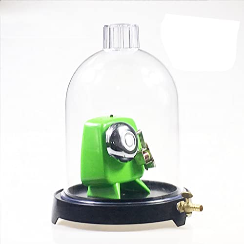 Vacuum Hood Suction Disc Bell - Plastic Lab Jar for Physics Experiments | Scientific Tool for Sound Wave Studies in Classroom & Laboratory Settings
