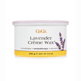 GIGI Lavender Creme Wax 14oz - Professional Hair Removal Wax for Smooth Skin at Home & Salon Use