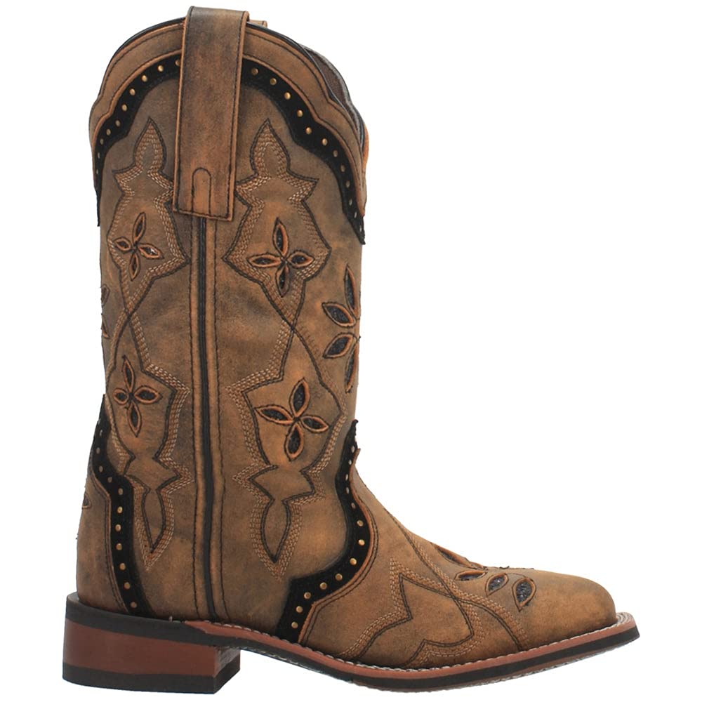 Laredo Honey Bouquet Women's Western Boots 5844 - Stylish Cowgirl Boots for Country Dancing & Rodeo Events | Comfortable Leather Booties for Daily Wear & Fashion Outfits