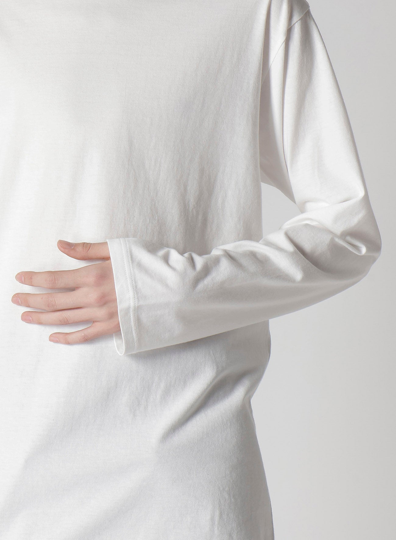 Soft Cotton Single Jersey Round Neck Long Sleeve T-Shirt - Comfortable & Breathable for Everyday Wear, Casual Outfits, and Layering