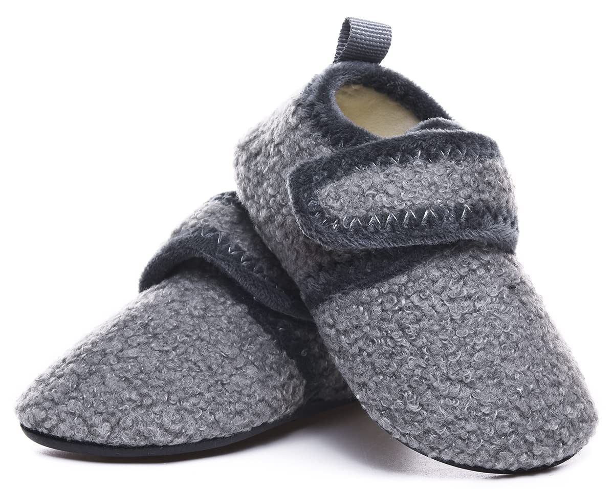 SLIPPER SOCKS FOR TODDLERS - Soft & Lightweight Indoor House Shoes for Baby Boys & Girls - Non-Slip Sole for Safe Playtime & Cozy Home Wear