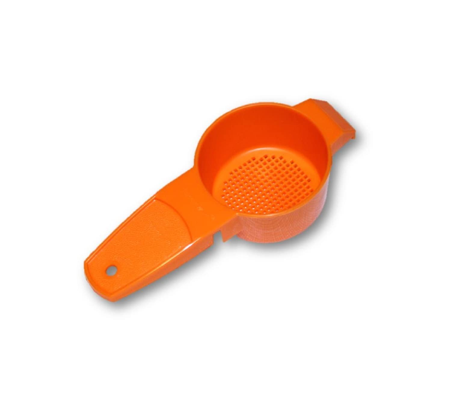 Tupperware Mini Sifter Gadget - Small Kitchen Strainer for Baking & Cooking - Perfect for Flour, Sugar & Powdered Ingredients | Compact Orange Design for Easy Storage