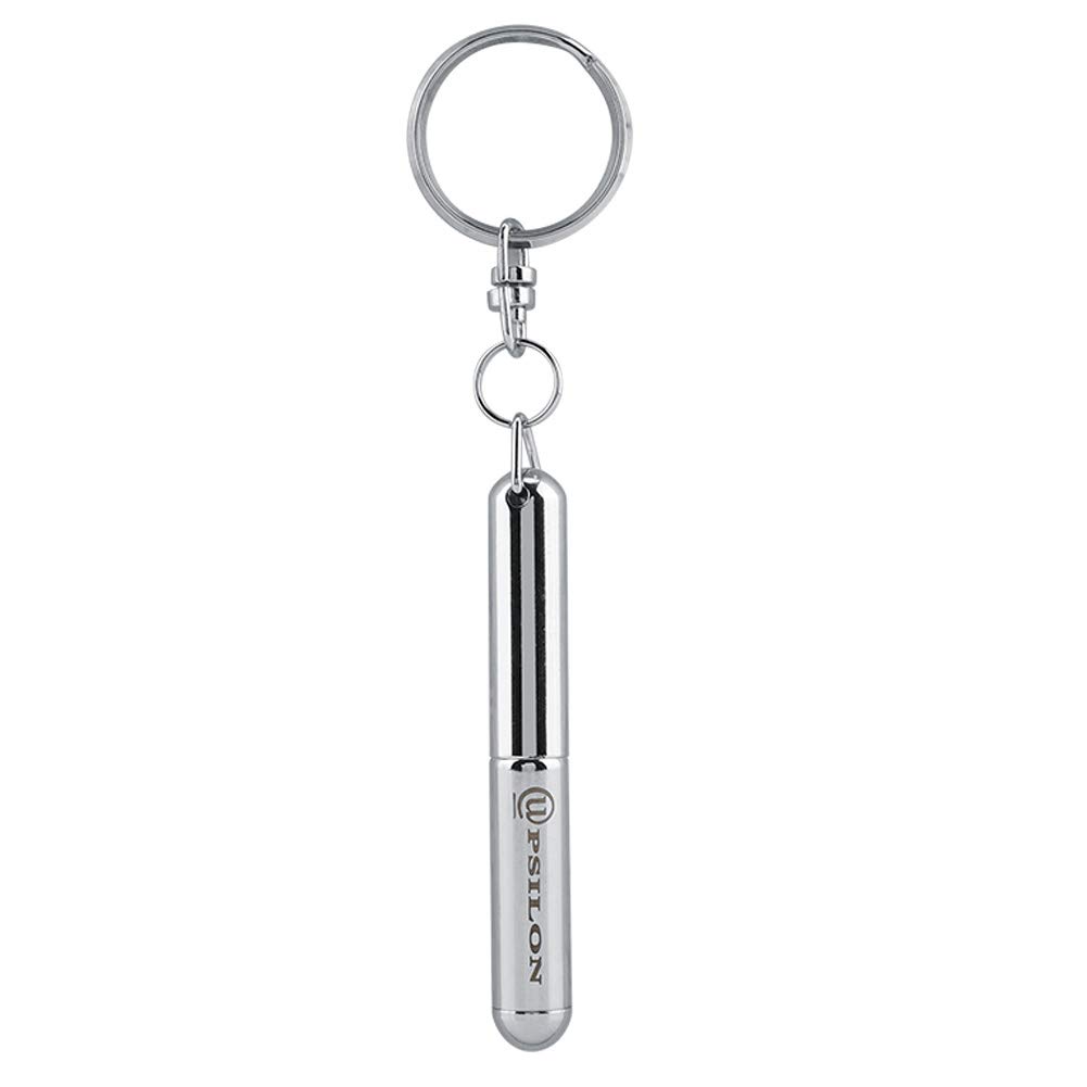 Extendable Key Ring Pen - Portable Stainless Steel for Keys & Daily Use