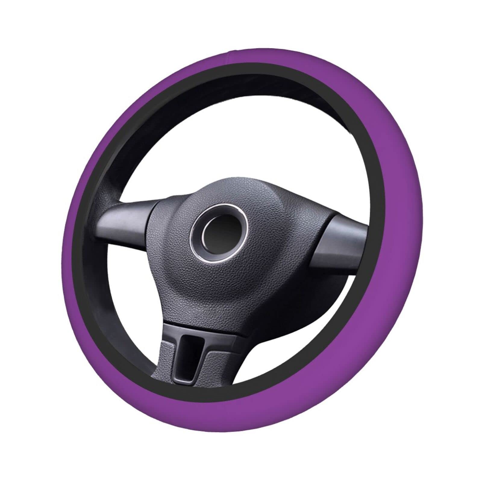 Custom Purple Car Steering Wheel Cover - Personalized with Your Name & Image - Breathable Non-Slip Wheel Protector - Universal Fit for Cars, Trucks & SUVs - Perfect for Gifts, Commuting & Road Trips