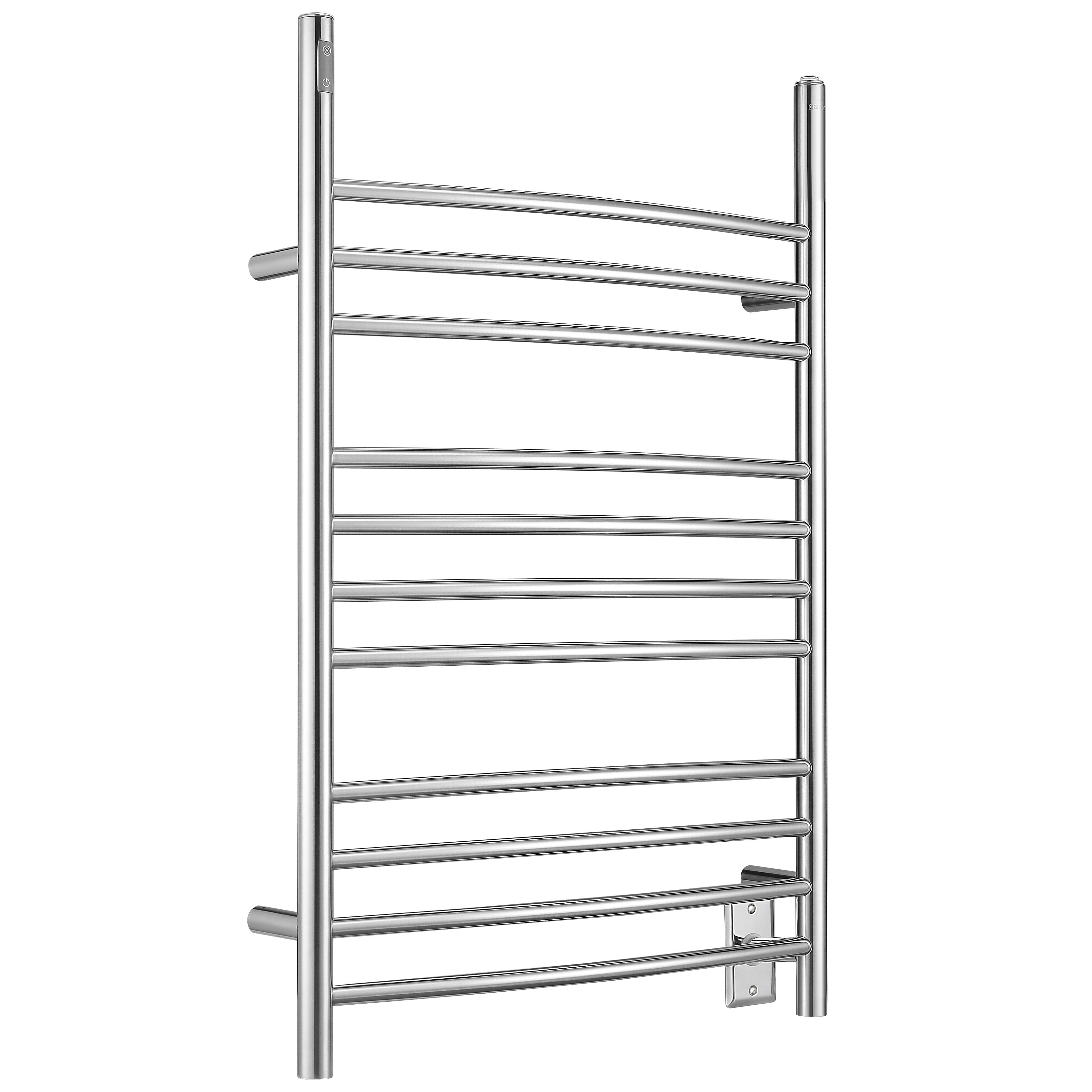 Ava OBT 3-in-1 11-Bar Towel Warmer with Built-in Timer | Stainless Steel Commercial Grade | Perfect for Spas, Salons & Luxury Bathrooms