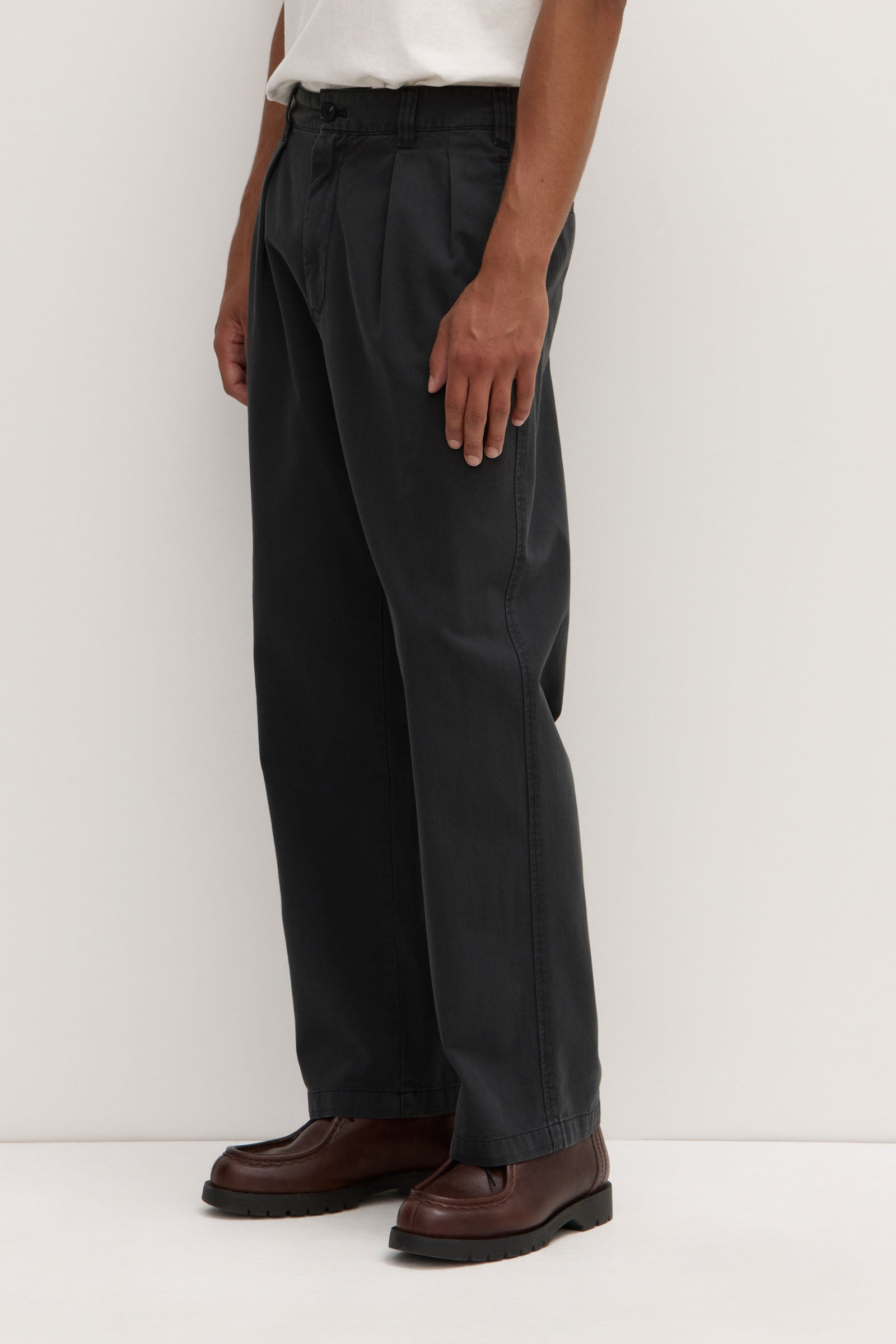 Miles Pleated Chino Pants for Men - Comfortable Slim Fit Dress Pants for Office, Business Casual & Formal Occasions