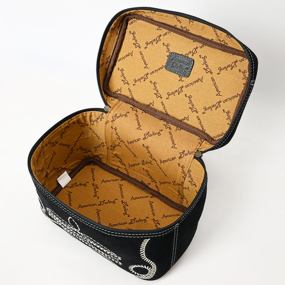 Genuine Western Suede Leather Jewelry Case for Women - Stylish Travel Organizer & Gift Box for Necklaces, Rings & Earrings - Perfect for Travel, Home Storage & Special Occasions