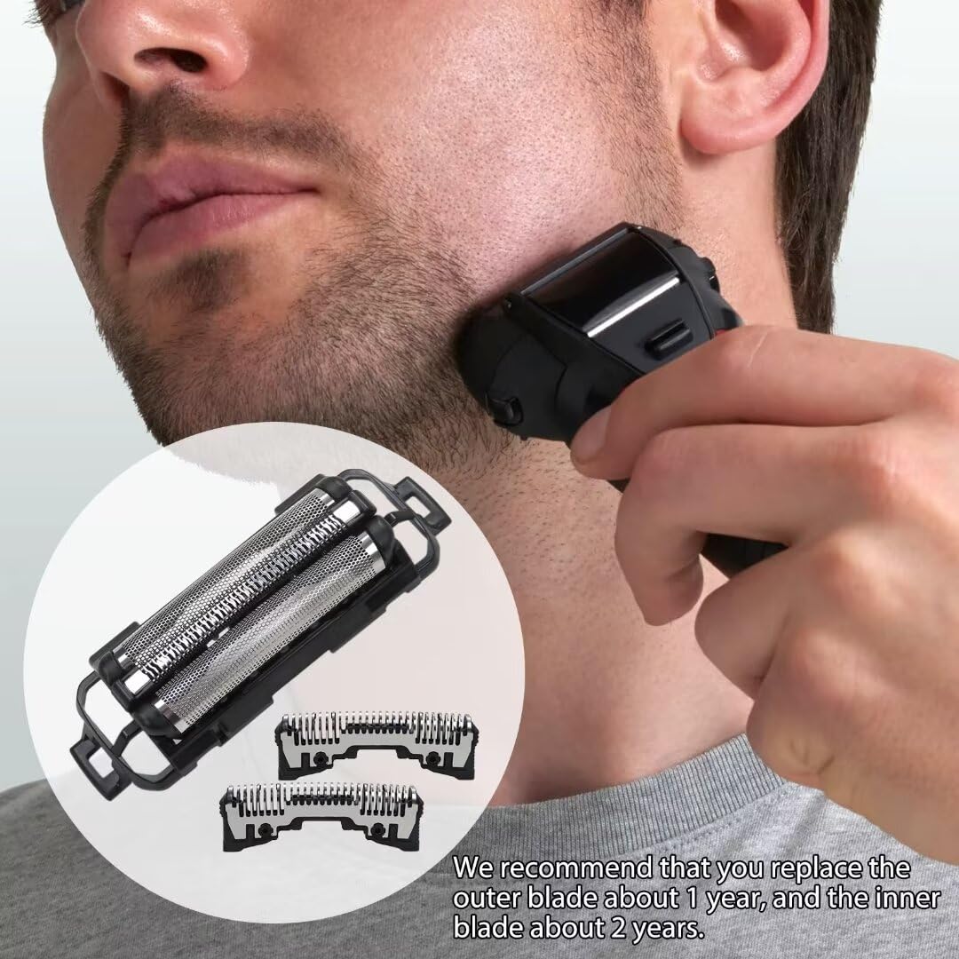 Zafina-UP Replacement Blades Refill Outer Foil ES9089 for PANASONIC Ram Dash 4 Blade Shaver - Easy to Install - Durable Shaving Replacement - Perfect for Travel & Daily Grooming