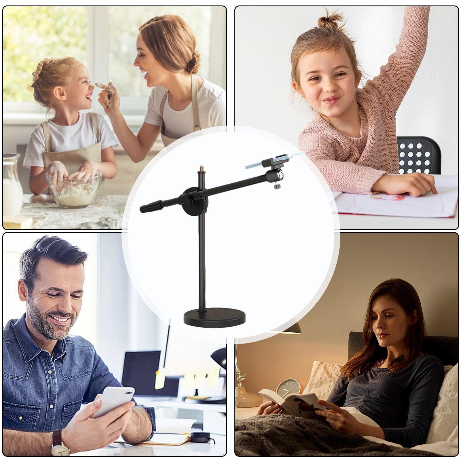 Selfie Ring Light with Stand & Phone Holder for Live Streaming
