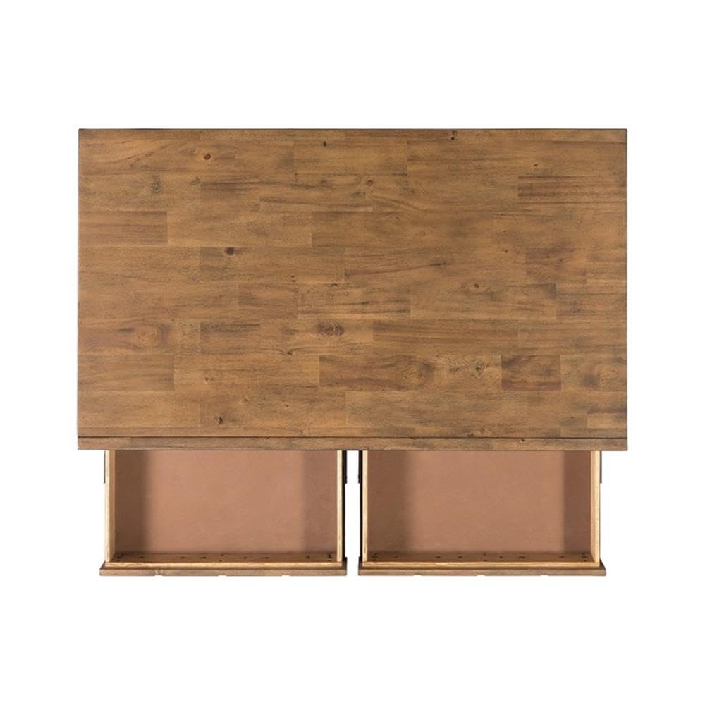 BOWERY HILL Modern 2-Drawer Coffee Table - Stylish Living Room Furniture for Small Spaces, Perfect for Storing Remote Controls and Magazines