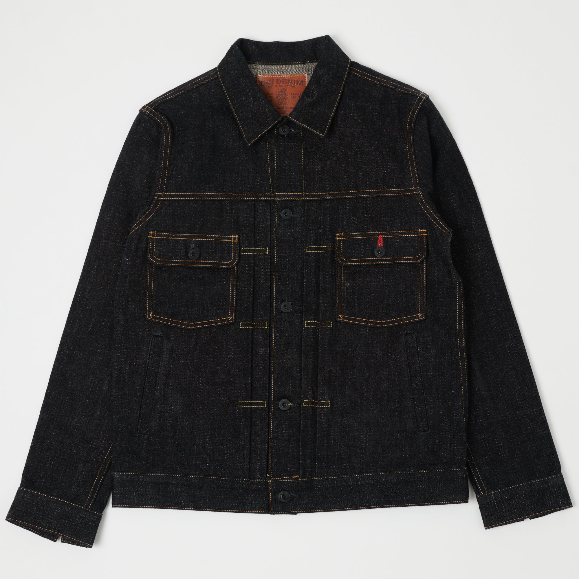 ONI 02516P Aizumi Type II Denim Jacket - Premium Japanese Selvedge Denim for Men - Perfect for Casual Wear, Street Style & Outdoor Adventures