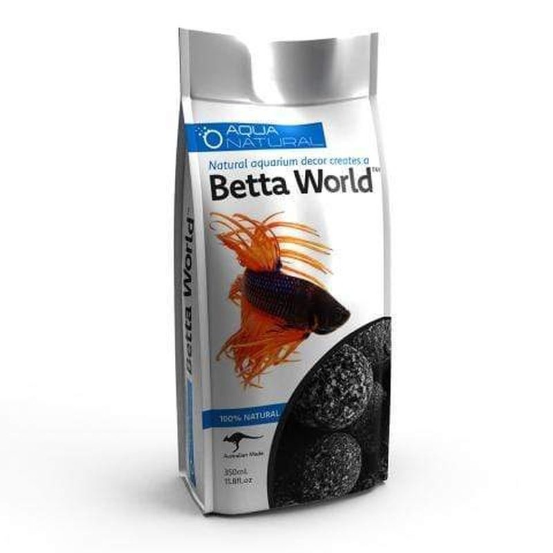 Aqua Natural Betta World Mini Lava Rocks 350g - Premium Decorative Gravel for Betta Fish Tanks, Aquascaping & Small Aquariums