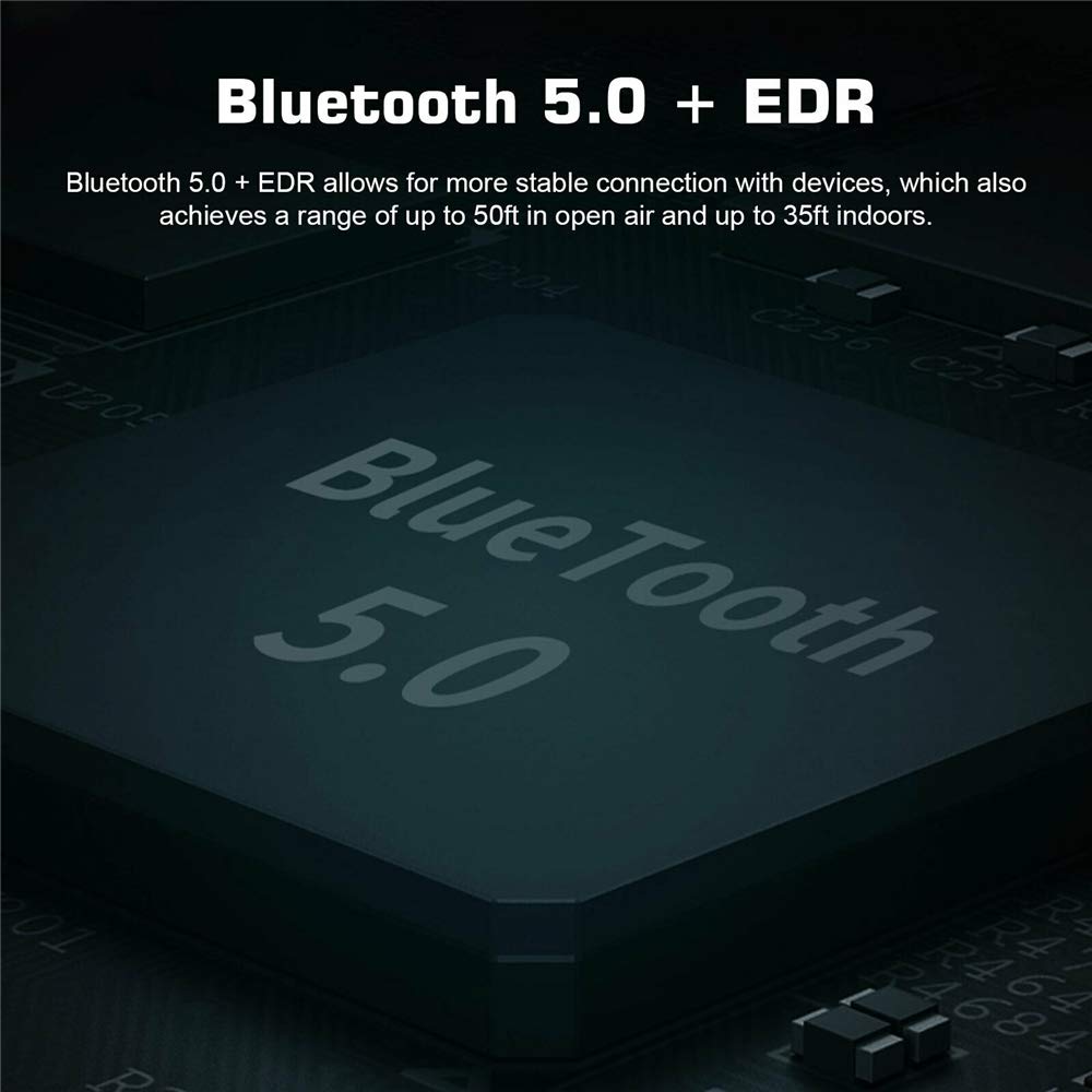 Bluetooth 5.0 USB Adapter - Wireless Audio Receiver & Transmitter with 3.5mm AUX & LCD Screen for Car, PC, TV, Headphones | Perfect for Hands-Free Calling & Music Streaming in Vehicles, Home & Office