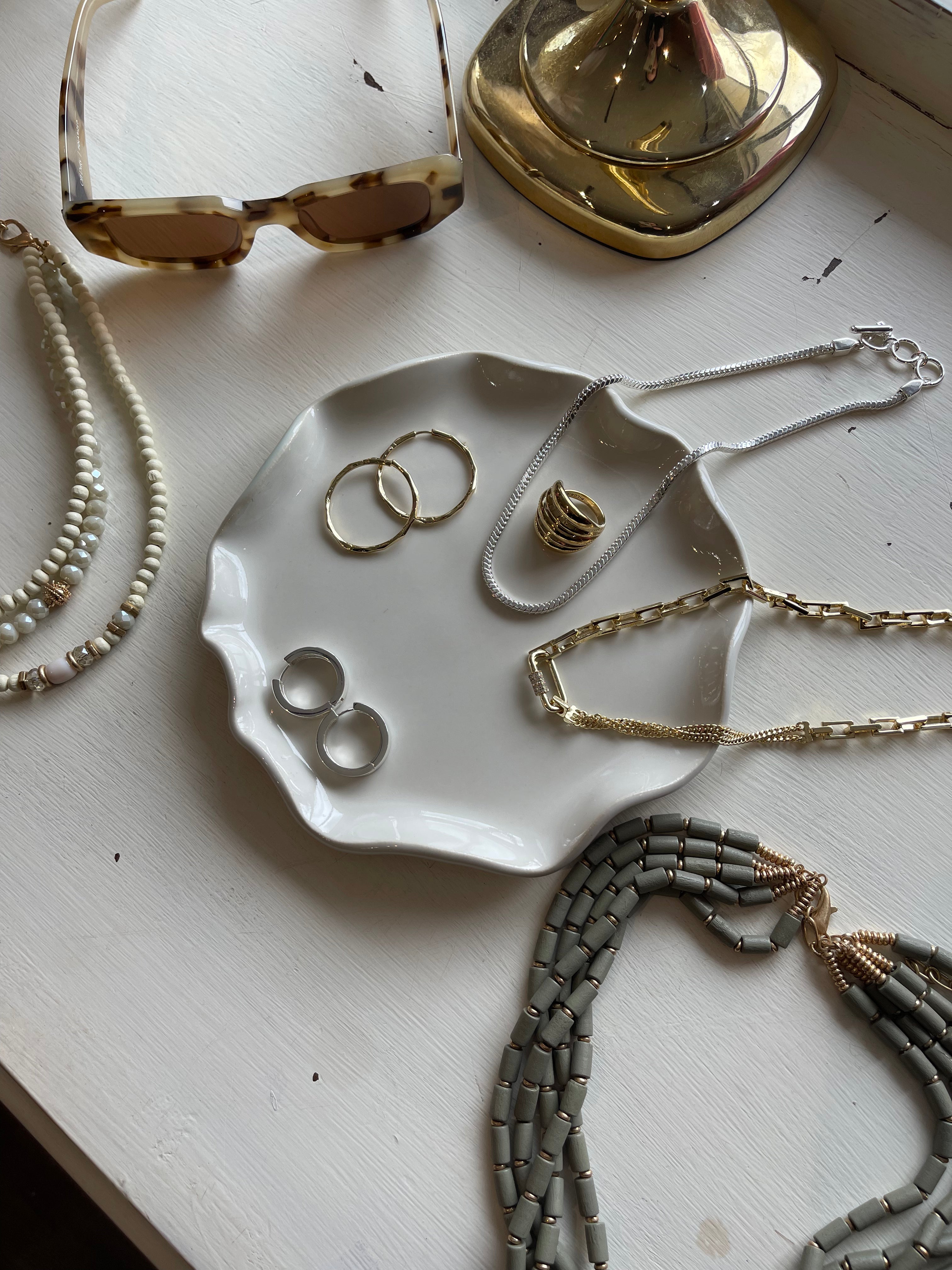 Helena de Jong x Freyja Jewelry Tray - Elegant Ring & Bracelet Organizer for Dresser, Vanity & Travel | Perfect for Home Decor & Gift