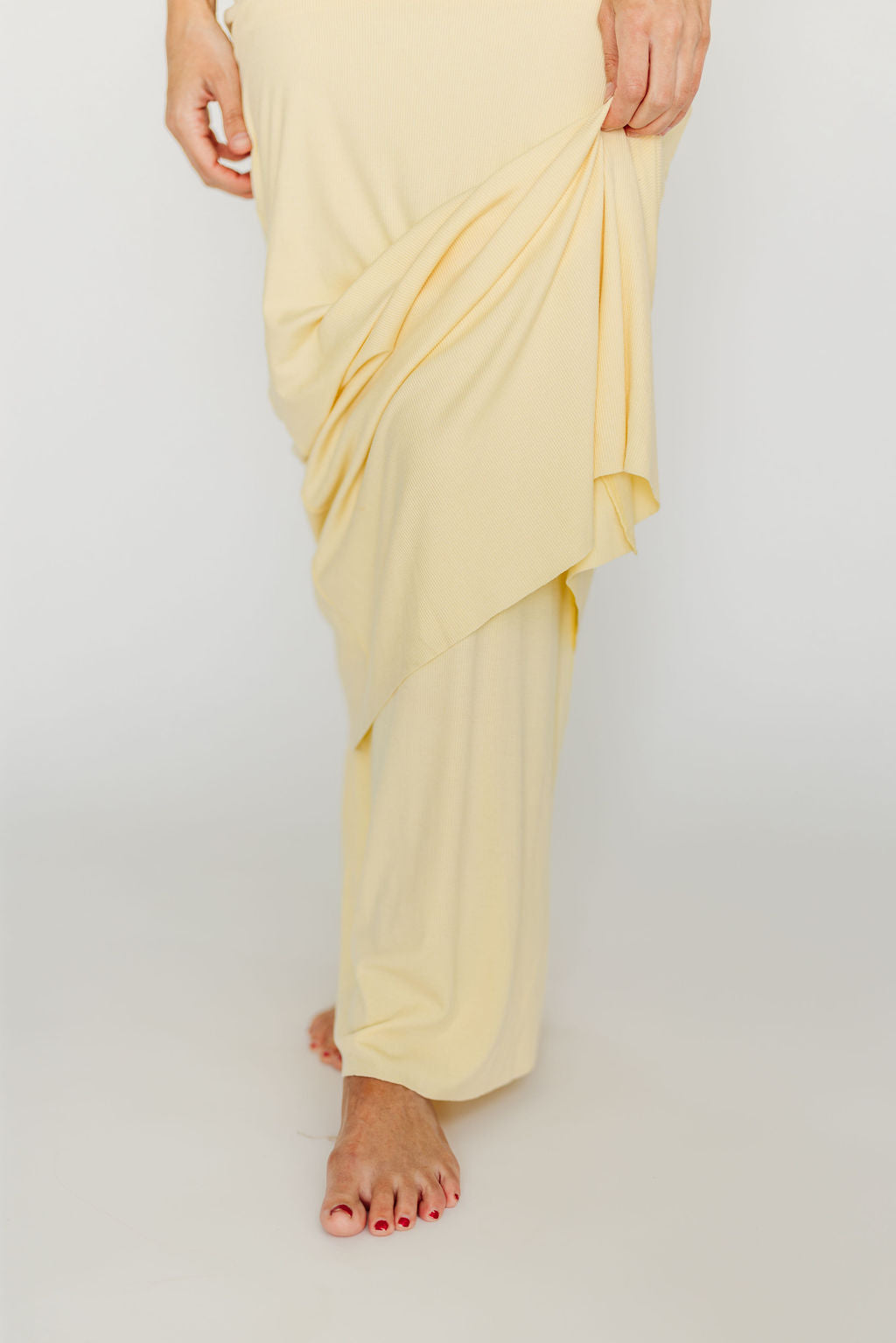 The Charlie Ribbed Maxi Dress in Butter Yellow - Bump Friendly Maternity Dress for Pregnancy | Perfect for Baby Showers, Maternity Photos & Summer Outfits *PRE ORDER*