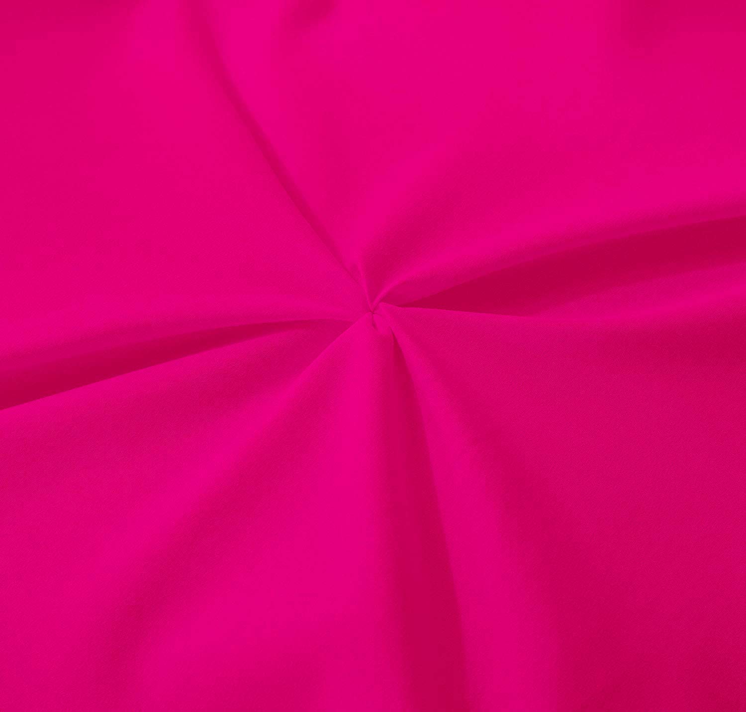 All-Season Queen/Full Size Hot Pink Quilted Pinch Pleated Comforter - 1000 Thread Count 100% Cotton - Ultra Soft & Breathable for Year-Round Comfort - Perfect for Master Bedroom, Guest Room & Dorm Use (Comforter Only, Cover Not Included)