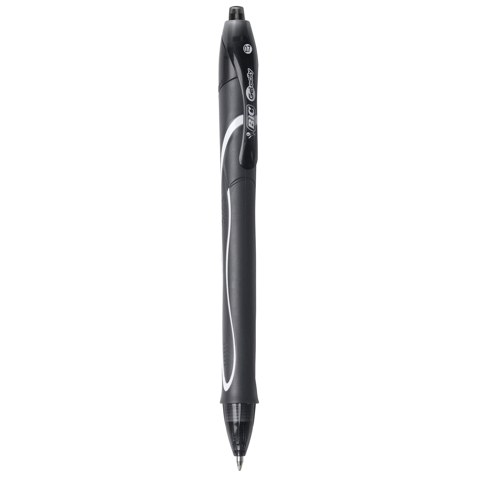 BIC Gel-Ocity Quick Dry Retractable Gel Pens - 0.7mm Medium Point Black Ink Pens - 12-Pack (Set of 18) - Perfect for Office, School, Note Taking & Journaling