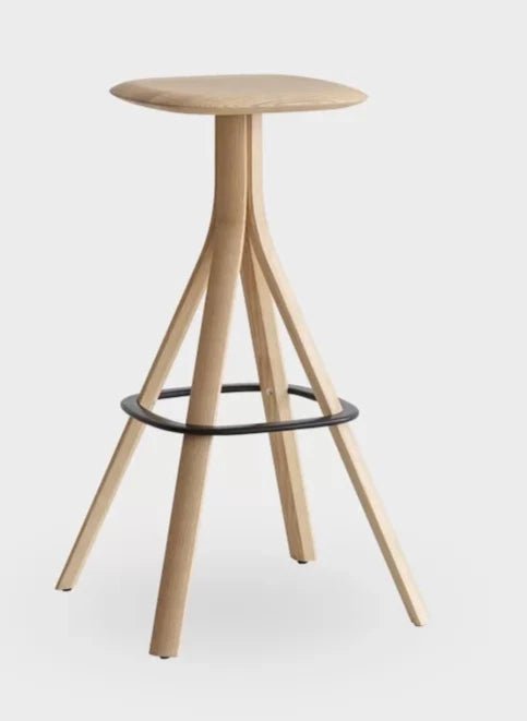 Lusto S461 Modern Bar Stool by Lapalma - Adjustable Height Dining Stool for Kitchen Island, Breakfast Bar & Home Decor