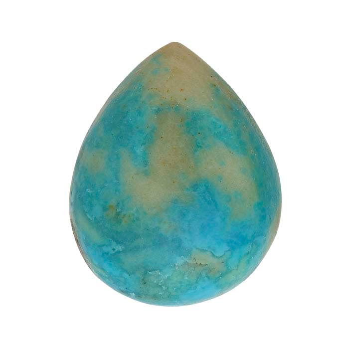 Natural Arkansas Mona Lisa Turquoise Cabochon (8x5mm to 10x8mm Pear Shape) - Handcrafted in USA | Jewelry Making, Wire Wrapping & Healing Crystal Collection