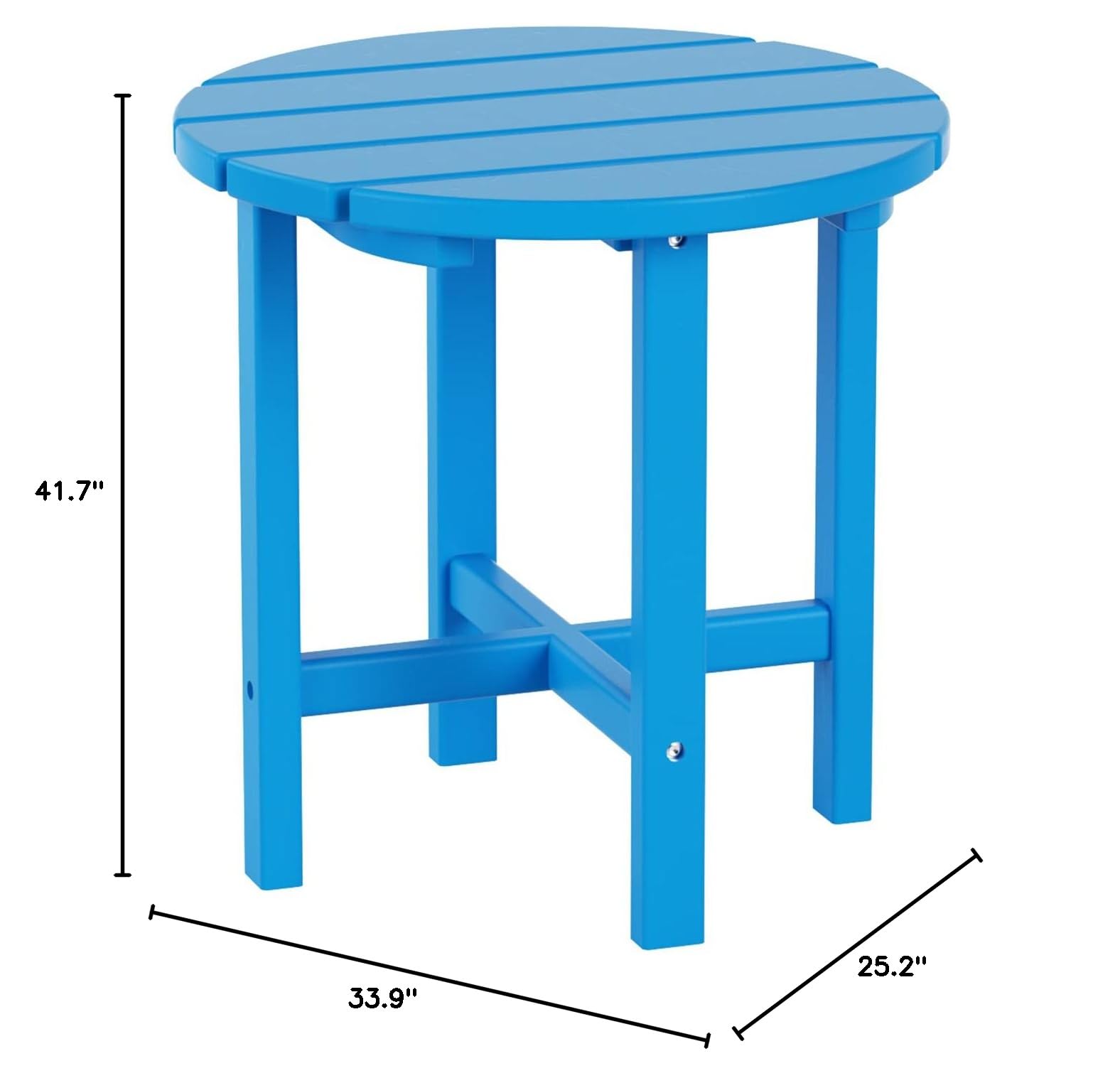 2-Piece HDPE Outdoor Rocking Chair Set - Traditional Patio Furniture for Porch, Garden & Backyard - Pacific Blue - Weather-Resistant & Comfortable Rocking Chairs for Relaxation