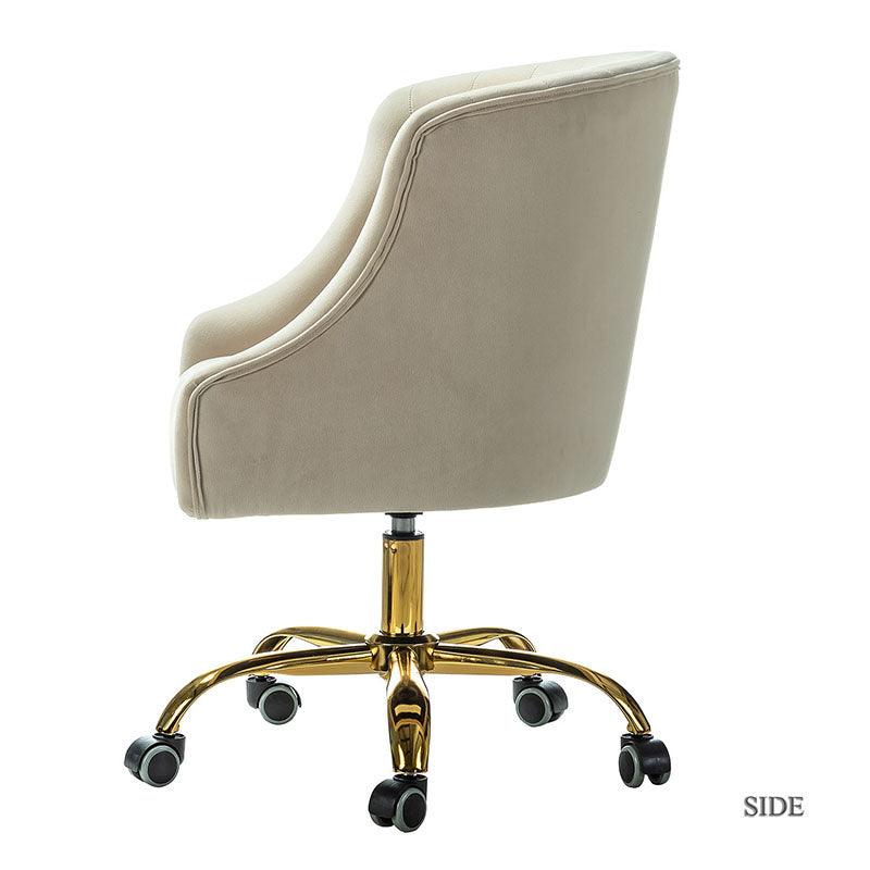 Penelope Velvet Tufted Office Chair - Ergonomic Executive Desk Chair with Lumbar Support - Perfect for Home Office, Gaming & Workspace Comfort