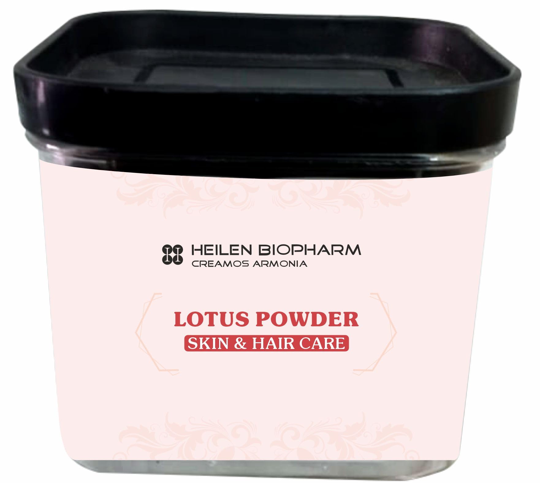 Heilen Biopharm Lotus Petal Powder for Face Mask - 100g Natural Skincare Treatment for Glowing Skin | DIY Facial Pack for Brightening & Anti-Aging | Perfect for Spa Day & At-Home Beauty Routine