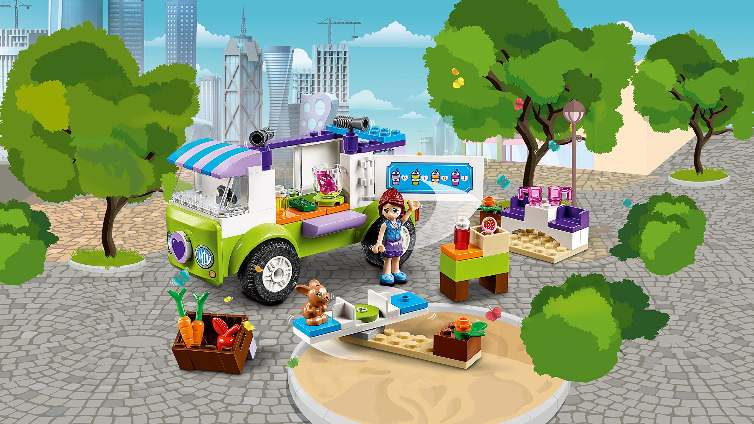 LEGO Juniors Mia's Organic Food Market 10749 Building Kit (115 Pieces) - Creative Pretend Play Toy for Kids Ages 4+ | Perfect for Learning Healthy Eating & Role-Playing Scenarios