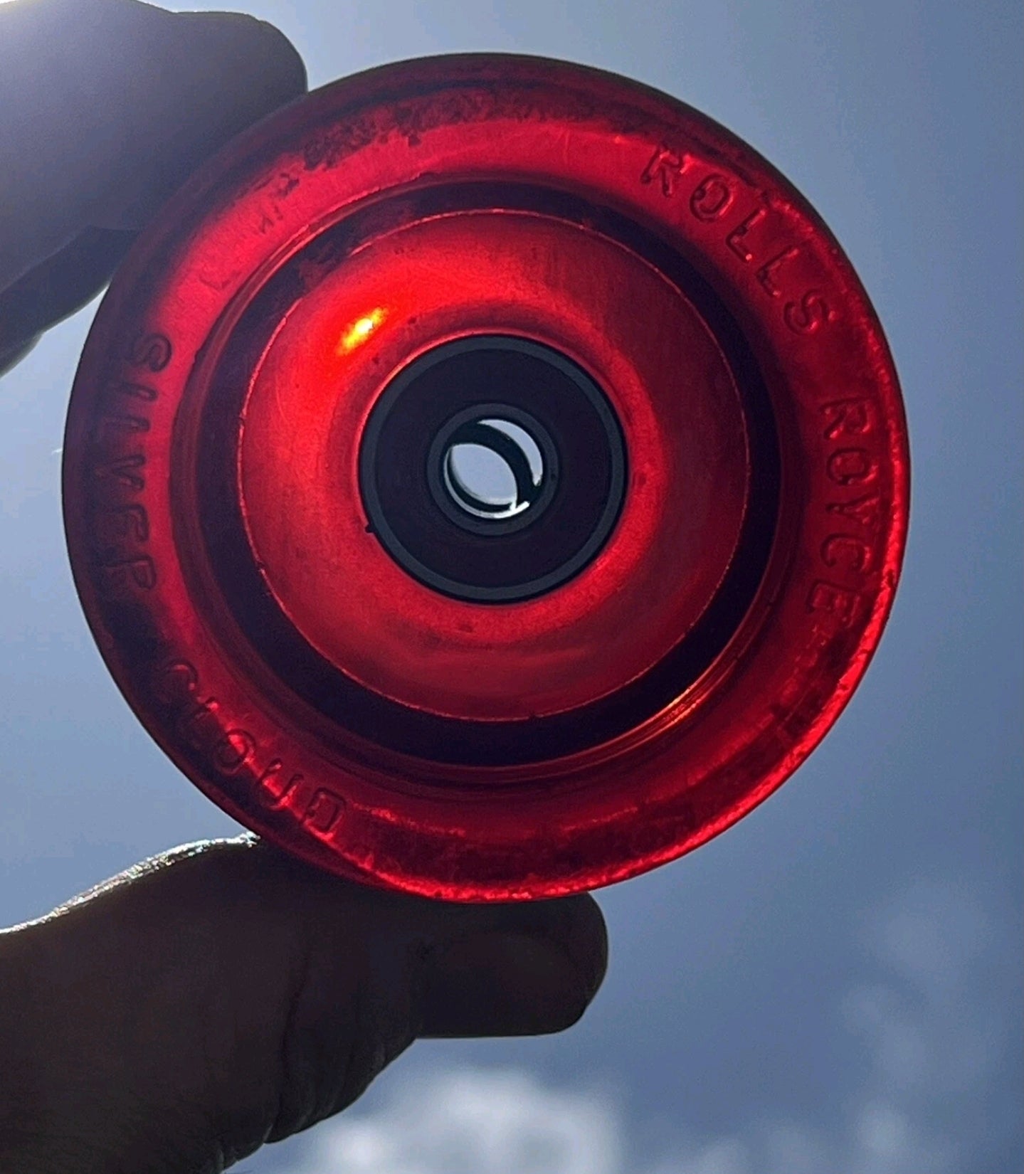 Vintage 70s Rolls Royce Skateboard Wheels - Ruby Red - Retro Skateboard Parts for Collectors & Skateboard Enthusiasts - Perfect for Vintage Skateboard Restoration & Display