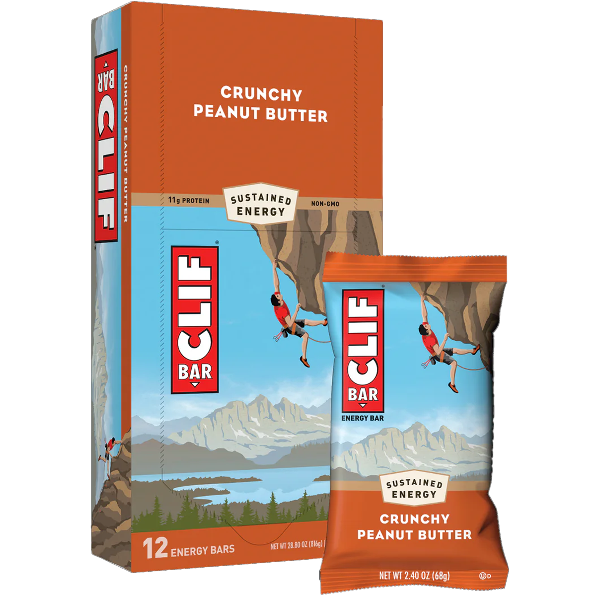 Clif Bar Energy Bars - 5 Pack | Organic, Gluten-Free Snacks for Hiking, Running & Outdoor Adventures | High Protein, Vegan & Non-GMO