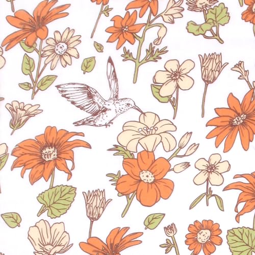 Hummingbird Vintage Flower