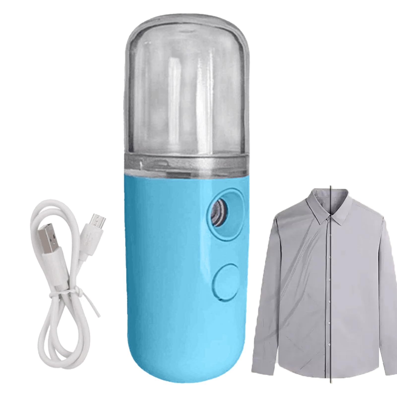 Compact Handheld Clothes Steamer with 30-Second Heat Up - Portable Travel Garment Steamer for Wrinkles Removal on Shirts, Dresses, Suits & Home Fabrics | Perfect for Travel, Business Trips & Home Use