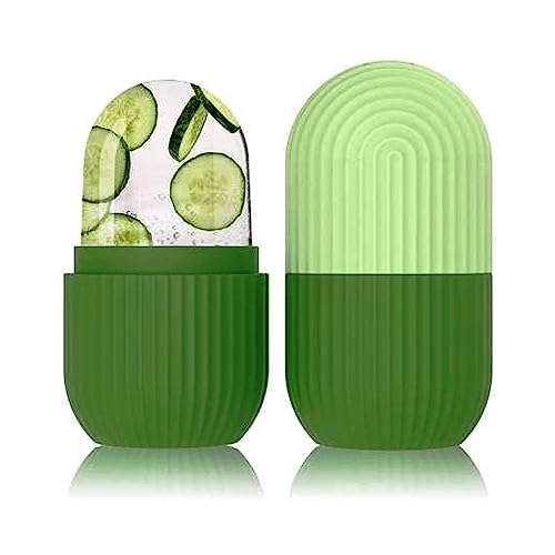 Ice Roller for Face Massage - Cooling Face Roller for Men & Women - Reusable & Unbreakable Ice Cube Roller for Puffy Eyes & Glowing Skin - Pack of 2 (Assorted Colors) | Perfect for Morning Routine, Post-Workout Recovery & Skincare Regimen