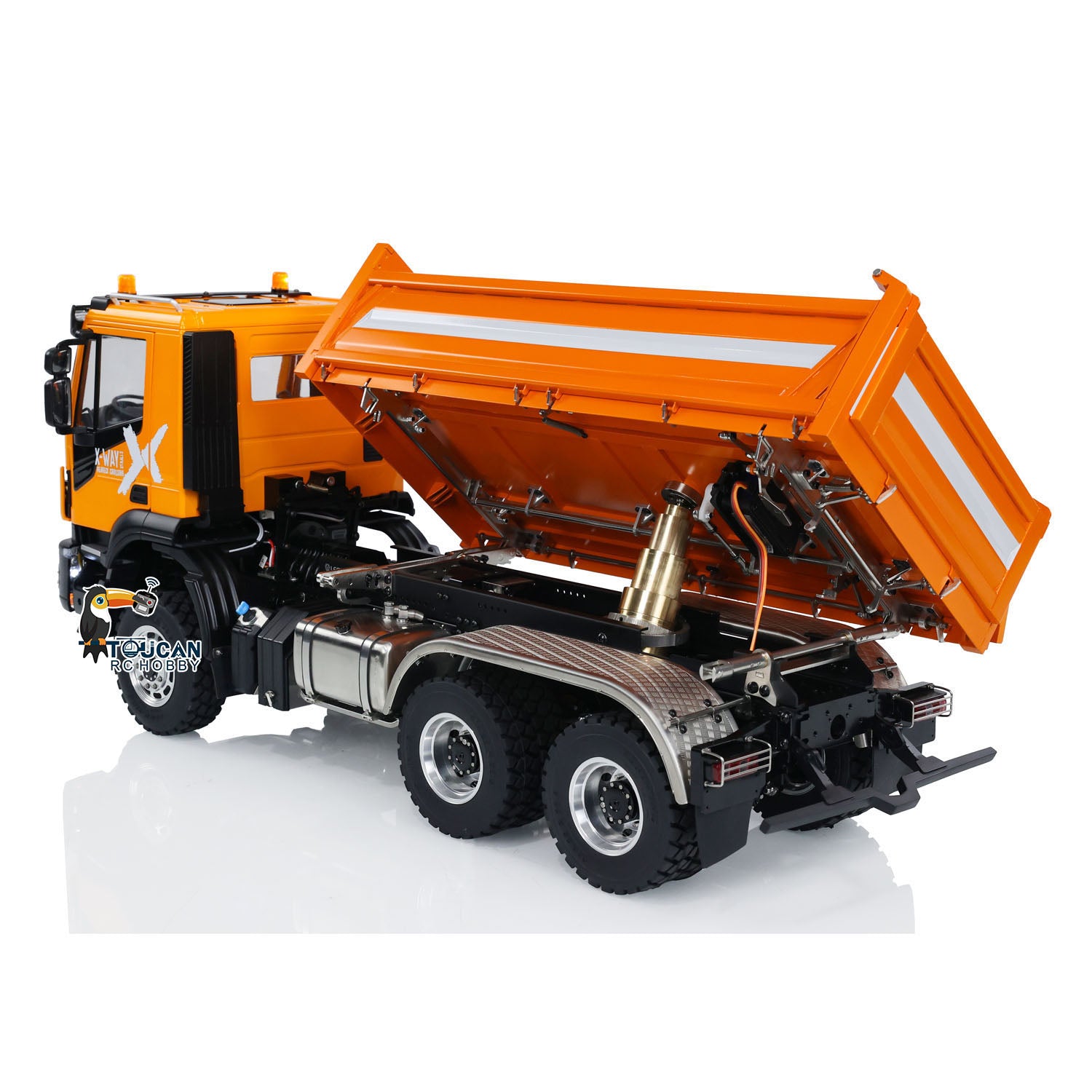 Customized LESU Metal 6x6 1/14 Scale RC Hydraulic Dump Truck - 3 Way Radio Controlled Construction Vehicle DIY Model Kit for Adults & Kids | Perfect for Construction Site Play, Collecting, and STEM Learning