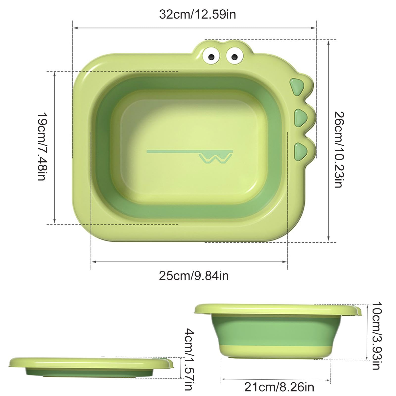 Cartoon Kids Wash Basin - 2.5L Multi-Purpose Baby Bath Tub for Washing, Bathing & Playtime | Portable Bathing Bowl for Infants & Toddlers | Perfect for Bath Time, Hand Washing & Sensory Play Activities