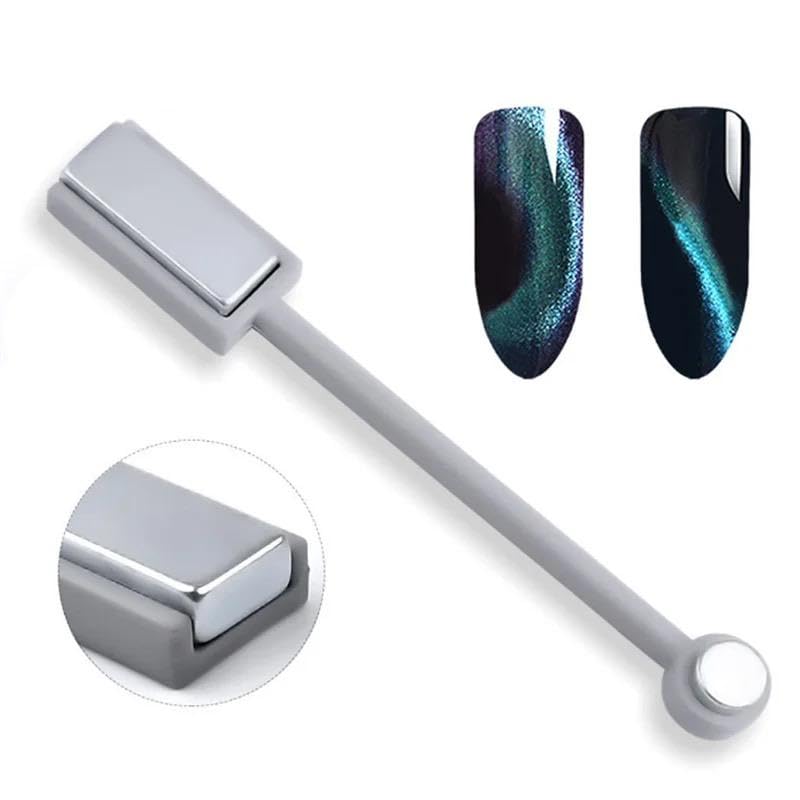 3D 9D Magnetic Nail Art Pens - Cat Eye Nail Polish Magnet Tool Set (3Pcs, Multicolor) for Professional Salon & DIY Home Manicures