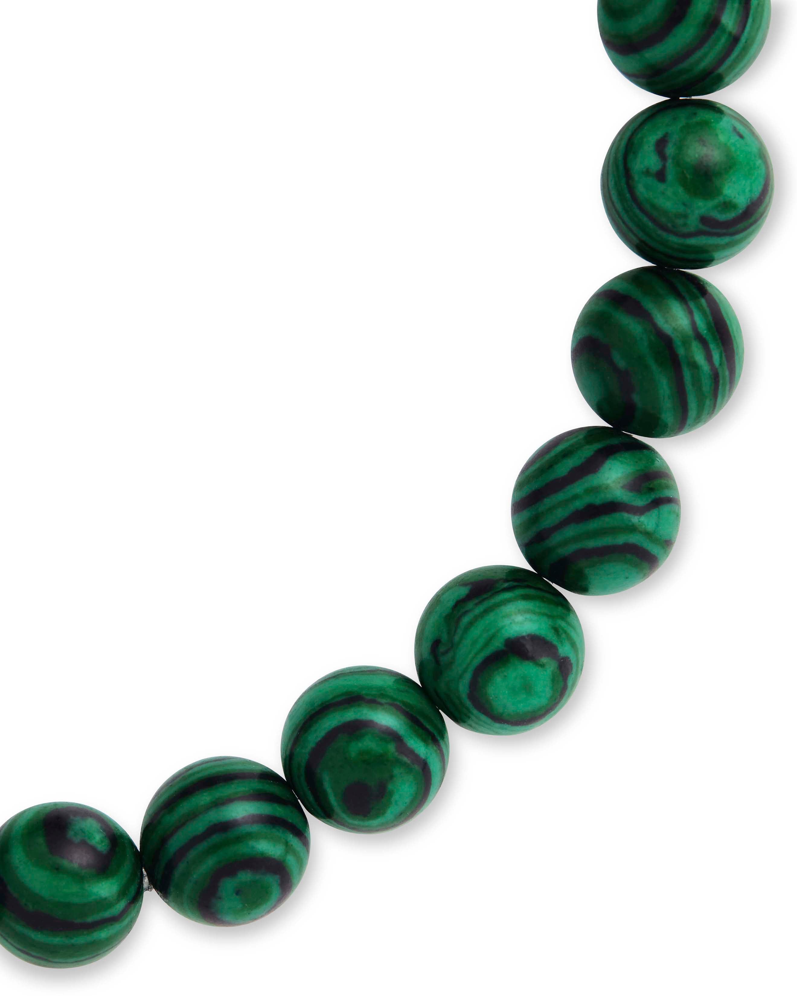 Natural Malachite Beaded Stretch Bracelet for Women - Healing Crystal Jewelry for Stress Relief & Positive Energy - Perfect for Yoga, Meditation & Everyday Wear