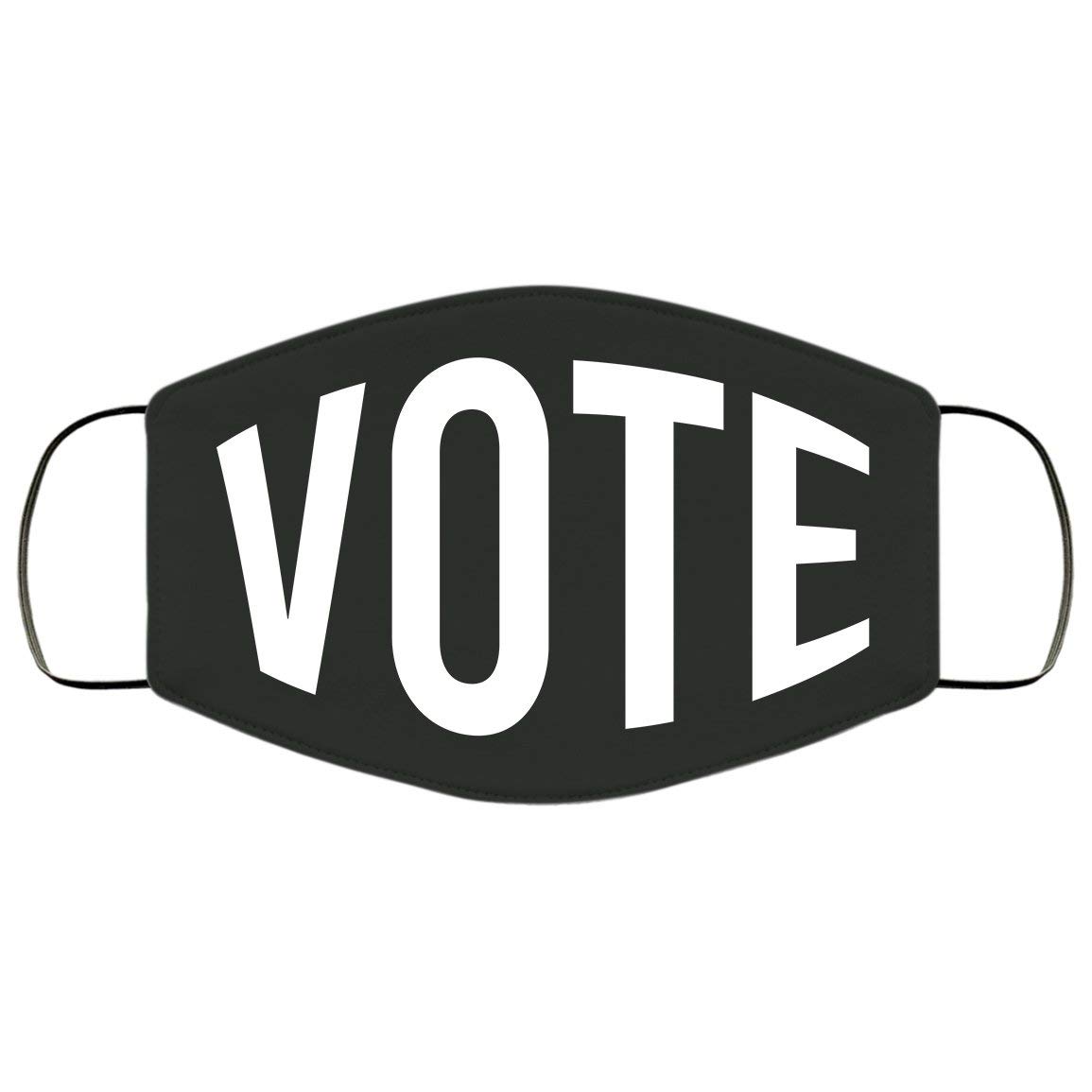 Vote 2020 Face Mask - Reusable Election Mask with Filter Pocket - Perfect for Campaign Events, Voting Polls & Political Rallies