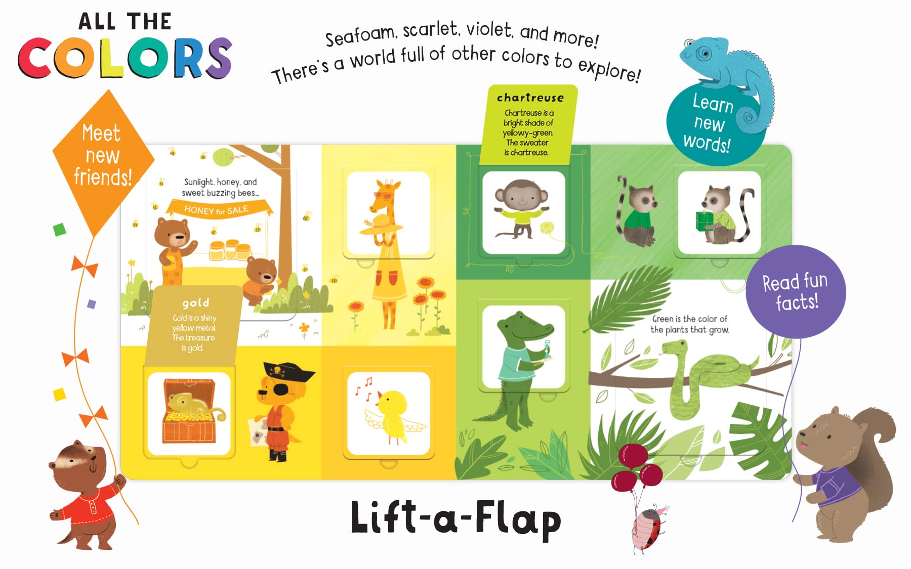 Learn About All The Colors: Interactive Lift-the-Flap Board Book for Toddlers & Preschoolers Ages 2-4 - Fun Early Learning Activity for Kids, Perfect for Home & Classroom Use