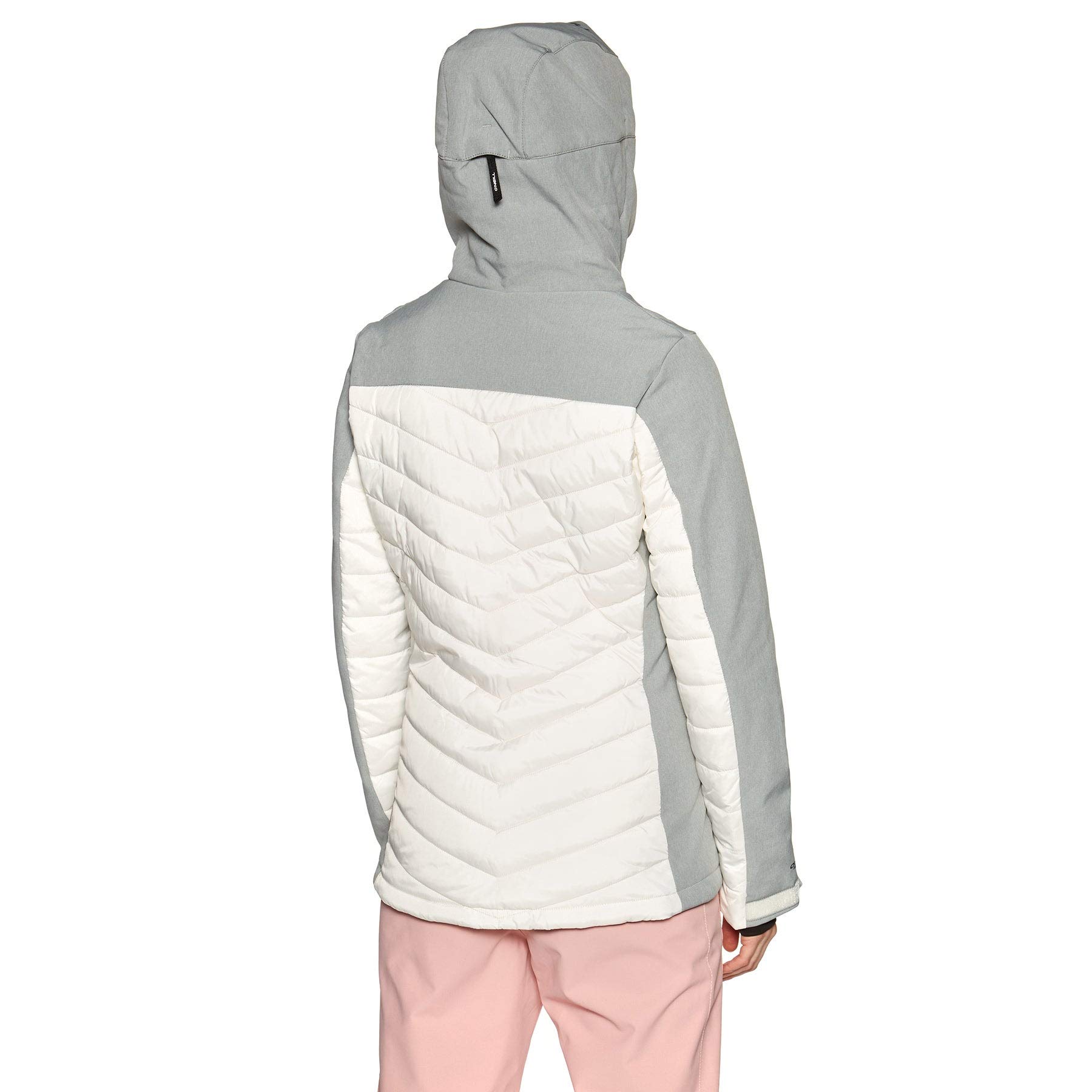 O'NEILL Baffle Igneous Insulated Snow Jacket for Men - Large Size, Powder White | Waterproof Winter Coat for Skiing, Snowboarding & Cold Weather Activities