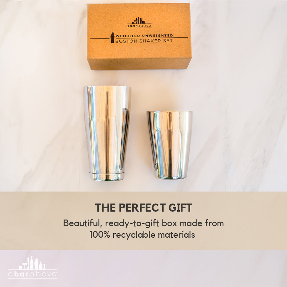 Premium Antique Copper Boston Cocktail Shaker Set - Professional Bar Tool for Mixing Martinis, Margaritas & More - Perfect for Home Bars, Parties & Gifts