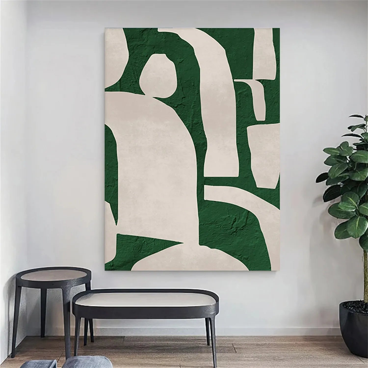 Abstract Painting #AB 192 - Modern Wall Art for Living Room, Bedroom & Office Decor - Handmade Canvas Artwork for Home & Office Interior Design