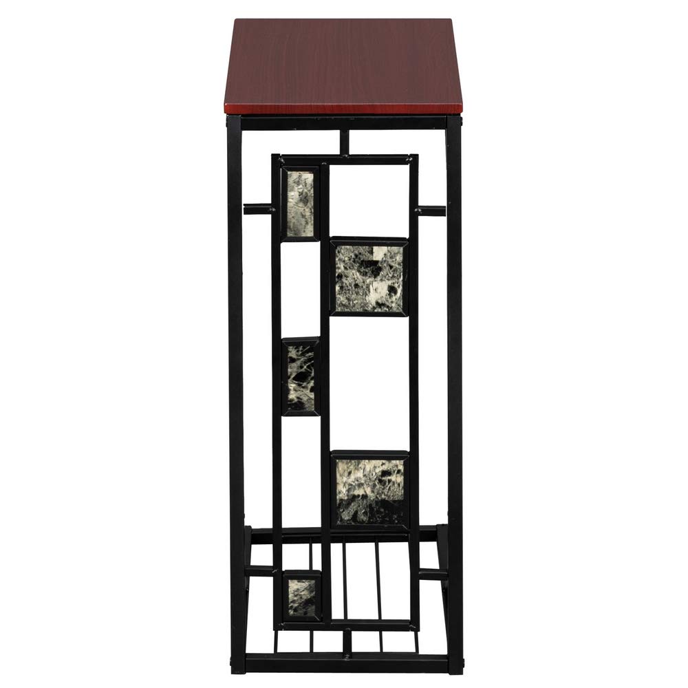 Modern Wooden Side Table - Azadx Small Cube Sofa End Table for Living Room, Bedroom & Dining Room | Contemporary Coffee & Snack Table | Perfect for Small Spaces, Reading Nooks & TV Lounging