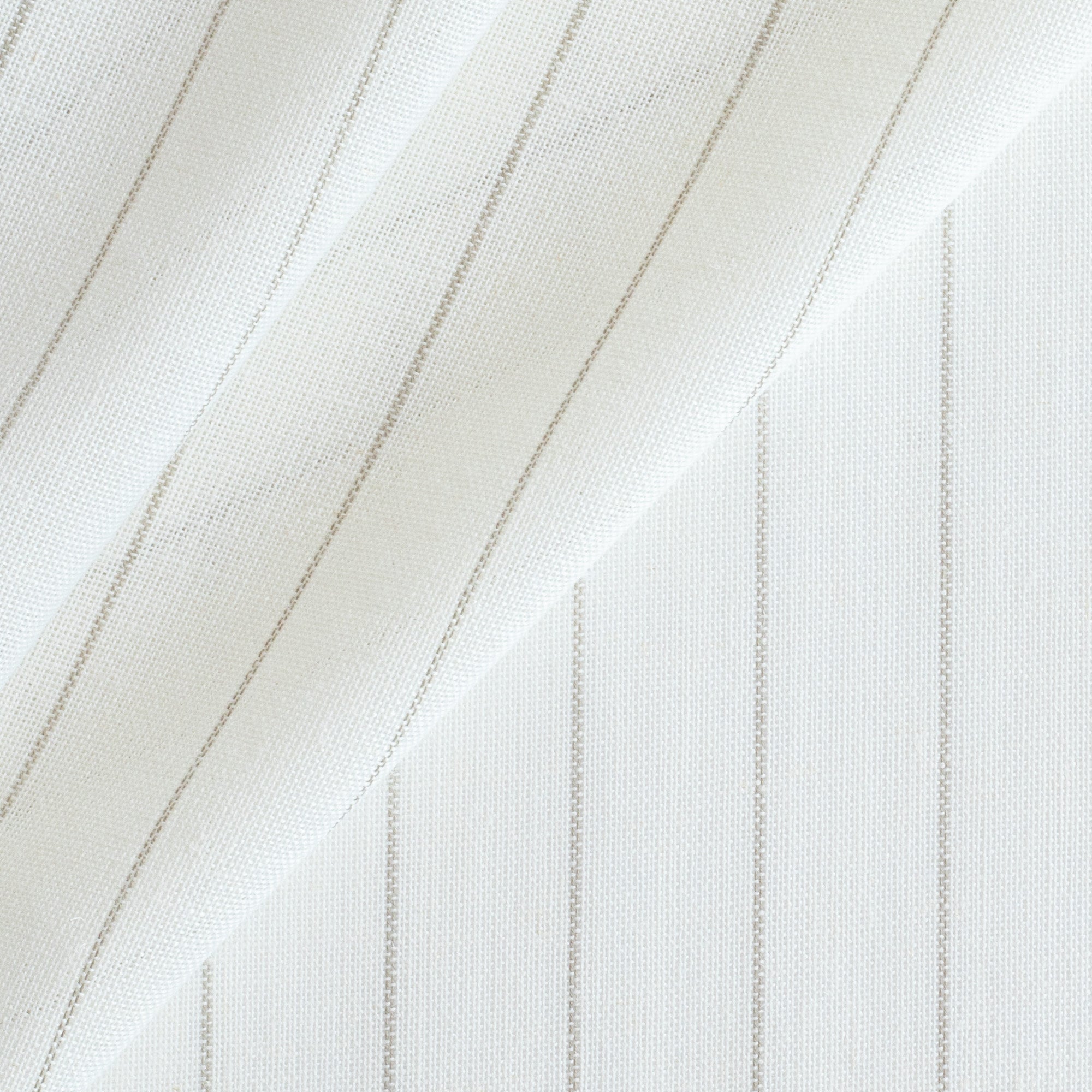 Montauk Pinstripe Sheer Fabric - Natural Cotton Blend for Curtains, Drapes & Home Decor - Lightweight & Breathable Window Treatment Material