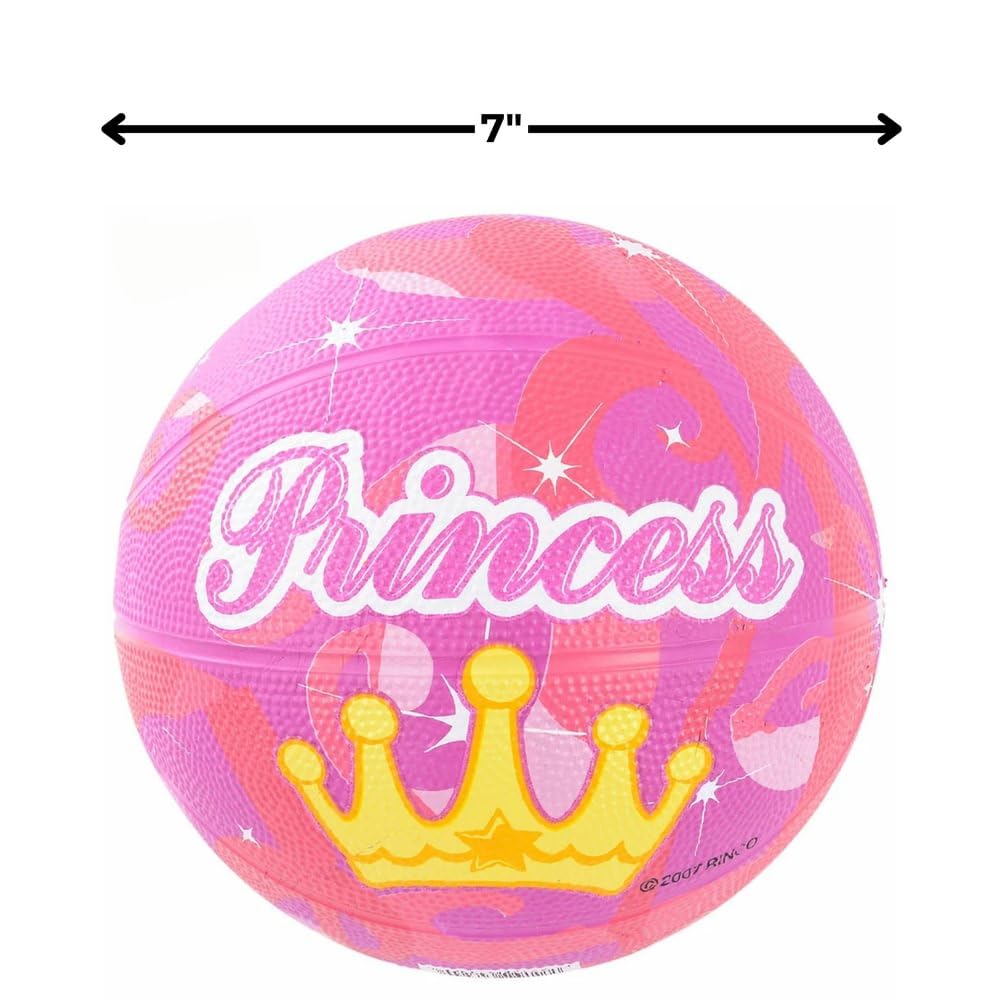 Rhode Island Novelty 7 Inch Princess Mini Basketball - Perfect for Kids Birthday Parties, Themed Events & Indoor Play